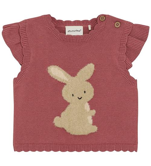 Minymo Vest Knit - Withered Rose