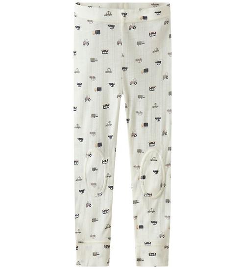 Name It Leggings - Uld - Rib - Noos - NmmWang - Snow White/Small