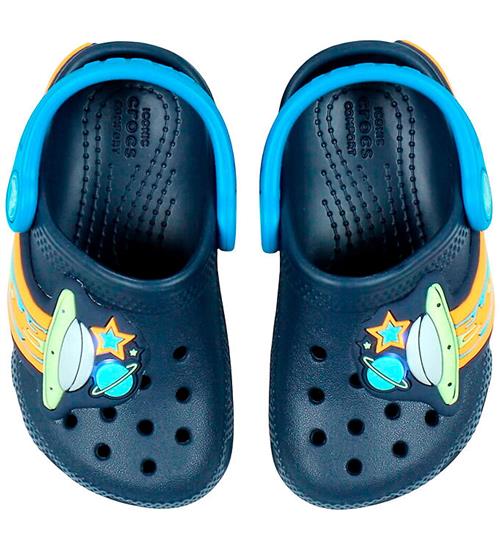 Crocs Sandaler m. Lys - Classic Clog T - Navy m. Ufoer