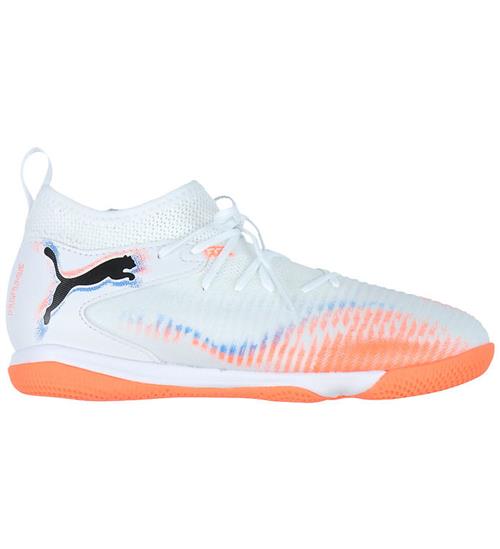 Puma Indendørssko - Future 8 Match IT+Mid - White/Puma Black/Glo