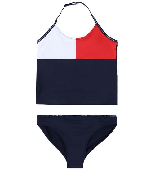 Tommy Hilfiger Bikini - Desert Sky m. Hvid/Rød