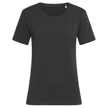 Stedman Claire Relaxed Women Crew Neck Sort ringspundet bomuld Medium Dame