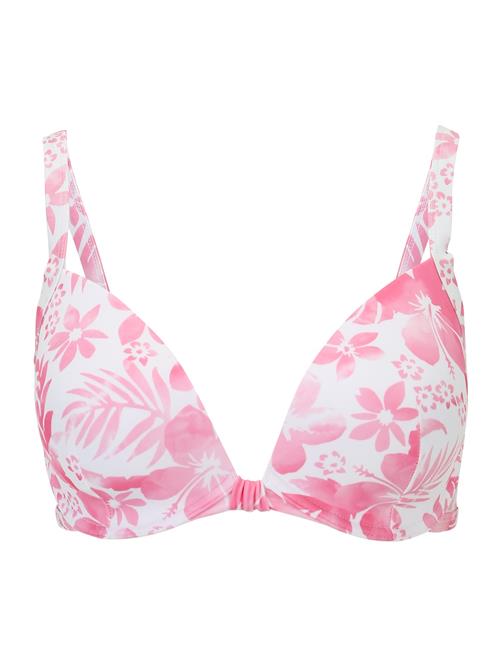 Hunkemöller Bikinioverdel 'Tropical'  pink / hvid