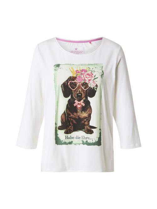 LIEBLINGSSTÜCK Shirts 'Leona'  brun / khaki / pink / offwhite