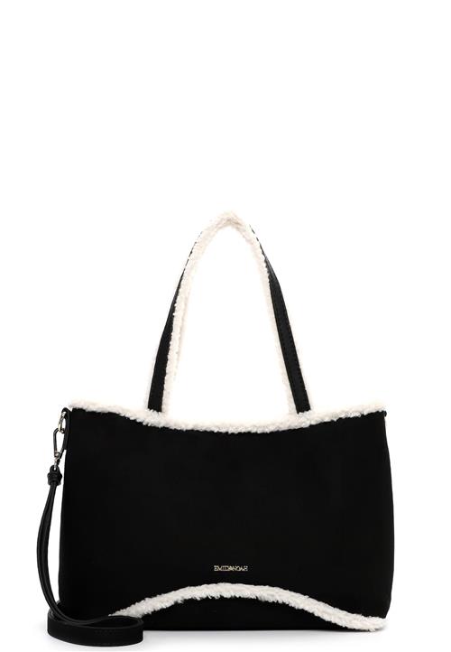 Emily & Noah Shopper 'Heiderose'  sort / hvid
