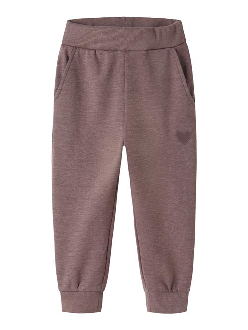 NAME IT Sweatpants Vima Peppercorn Heart Embroidery