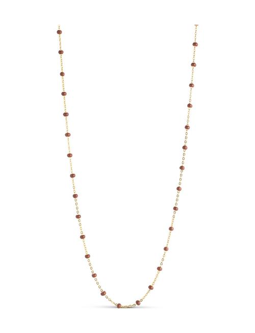 Lola Necklace Enamel Copenhagen Brown