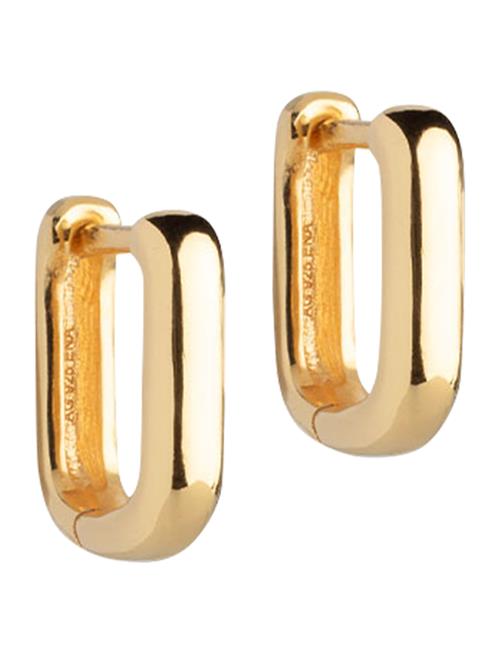 Square Hoops 12 Mm Enamel Copenhagen Gold