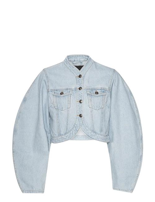 Round Sleeve Denim Jacket ROTATE Birger Christensen Blue