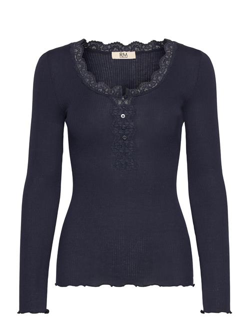 Rmwbalta Ls Regular Placket T-Shirt RM By Rosemunde Navy