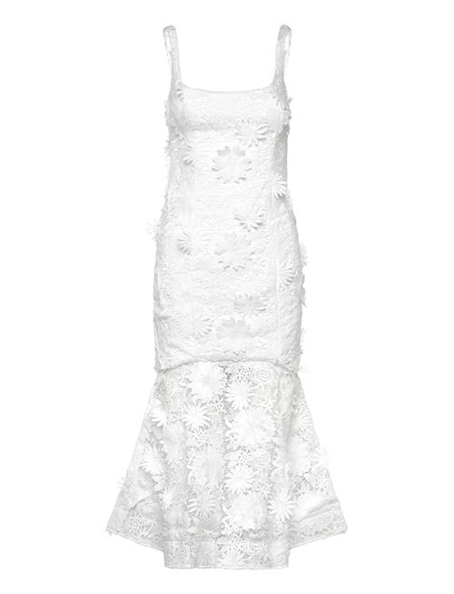 Marico Lace Midi Dress Bardot White