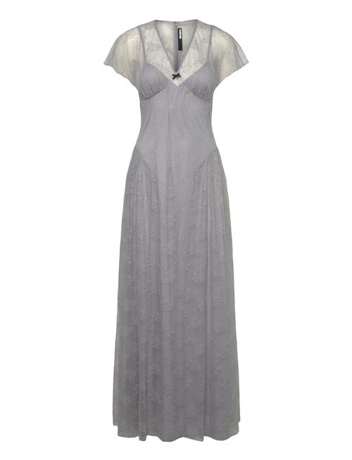 Lace Maxi V-Neck Dress ROTATE Birger Christensen Grey