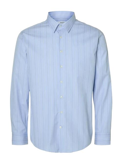 Slhregleo Stripe Ls Shirt Classic Selected Blue