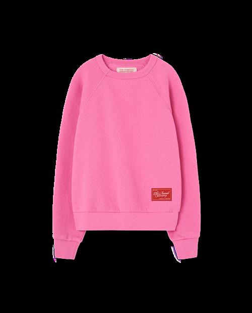 The Animals Observatory Shark Sweatshirt Bright Pink  Bright Pink 3y  Lyserød  3 år  Unisex