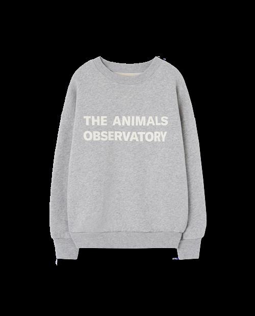 The Animals Observatory Leo Sweatshirt Medium Grey Heather  Medium Grey Heather 3y  Grå  3 år  Unisex