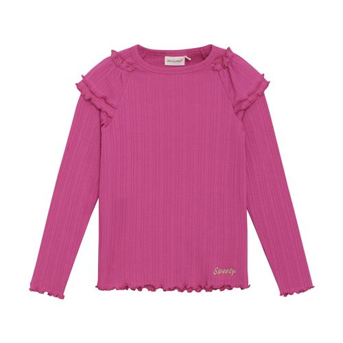 Minymo Langærmet T-shirt Fuchsia Fedora  116 cm    116 cm  kvinde