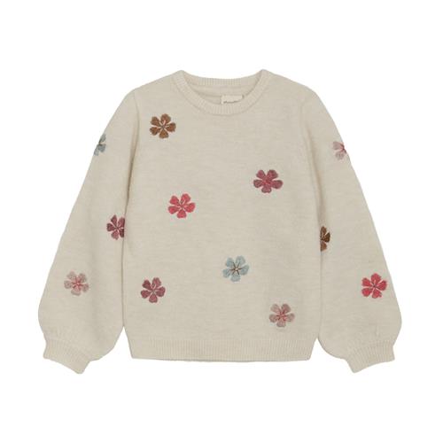 Minymo Strikket Sweater Sandshell  122 cm    122 cm  kvinde