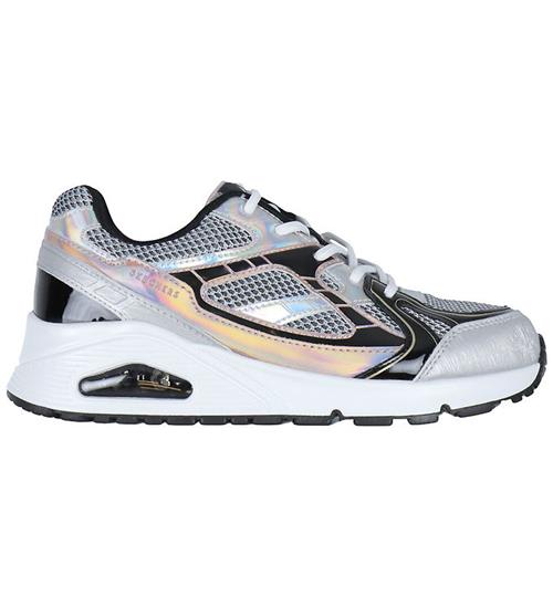 Skechers Sko - Platinum Flash - Sølv/Sort