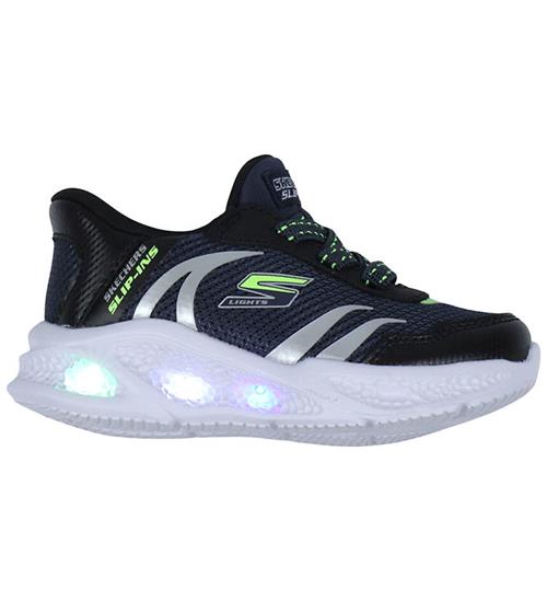 Skechers Sko m. Lys - Meteor-Lights - Navy/Black
