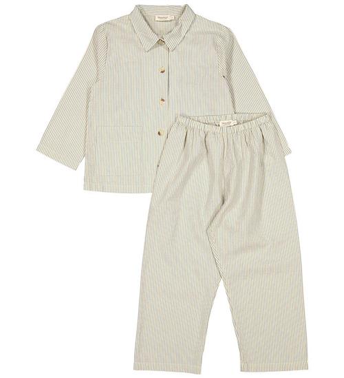 MarMar Nattøj - Pajama - Blue Stone Stripe