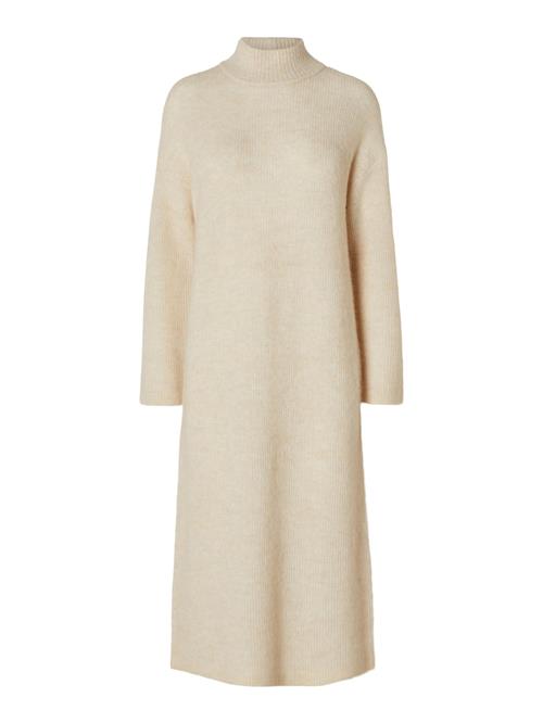 SELECTED Strikkjole 'Maline'  beige-meleret