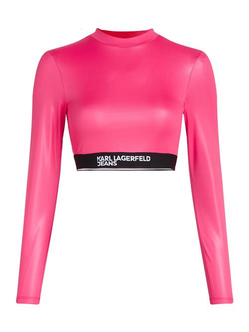 KARL LAGERFELD JEANS Shirts  pink / sort / hvid