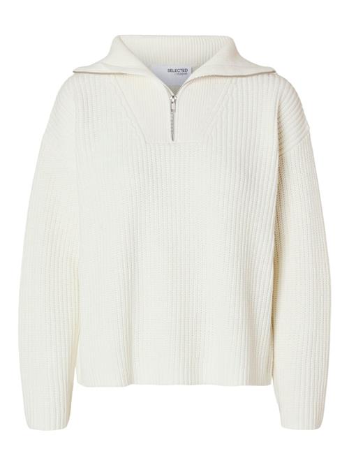 SELECTED Pullover 'Bloomie'  hvid