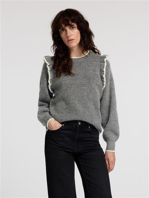SELECTED Pullover  grå / hvid