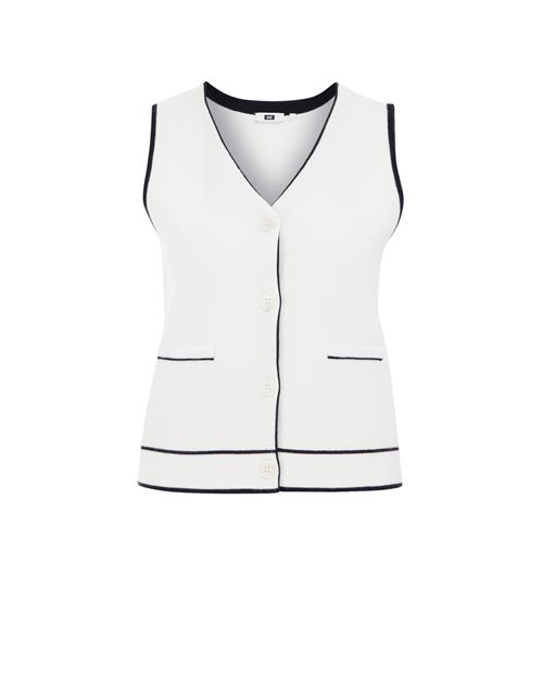 WE Fashion Vest  sort / naturhvid