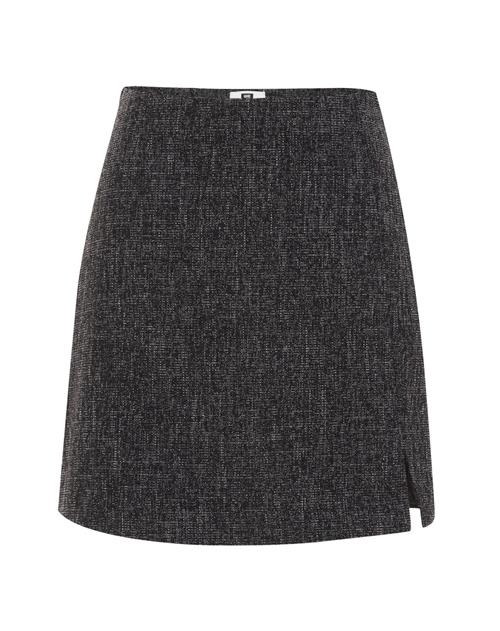 WE Fashion Nederdel  sort / hvid