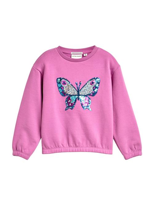 TOM TAILOR Sweatshirt  blå / turkis / orkidee / sølv