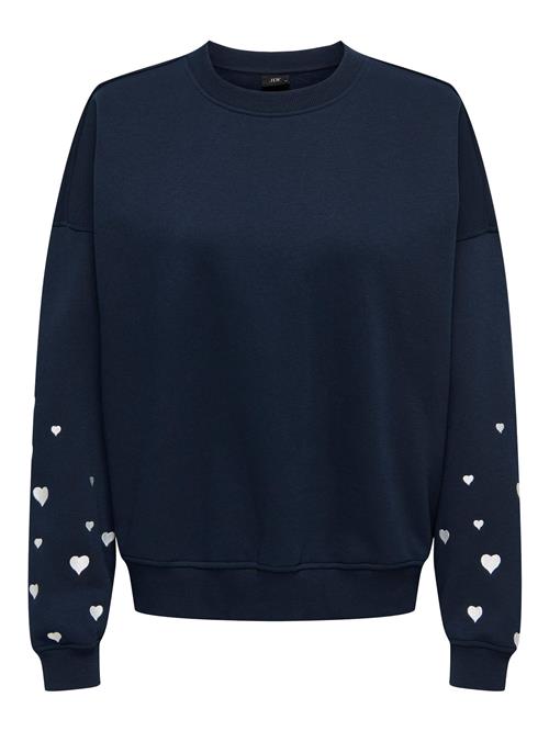 JDY Sweatshirt 'JDYMesa'  natblå / hvid
