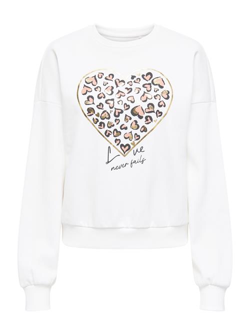 ONLY Sweatshirt 'ONLTammie'  brun / guld / sort / hvid
