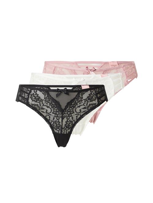 Hunkemöller Slip 'Belle'  gammelrosa / sort / hvid