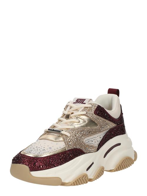 STEVE MADDEN Sneaker low 'Privy'  lysebeige / guld / bordeaux
