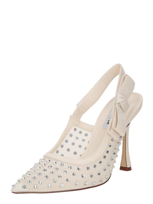 STEVE MADDEN Slingpumps 'Brylie-R'  sølv / uldhvid