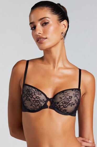 Se Hunkemöller Formstøbt bøjle-bh Lea sort ved Hunkemøller