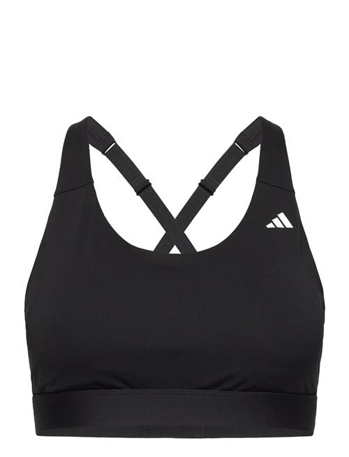 Se Ultimateadidas Run Medium Support Bra Adidas Performance Black ved Booztlet