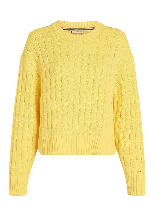 Soft Co Cable C-Nk Ls Swt Tommy Hilfiger Yellow