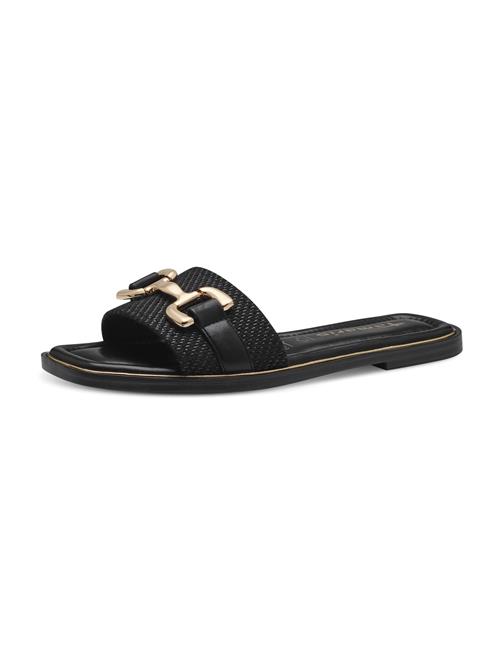 Tamaris Pantoletter  guld / sort