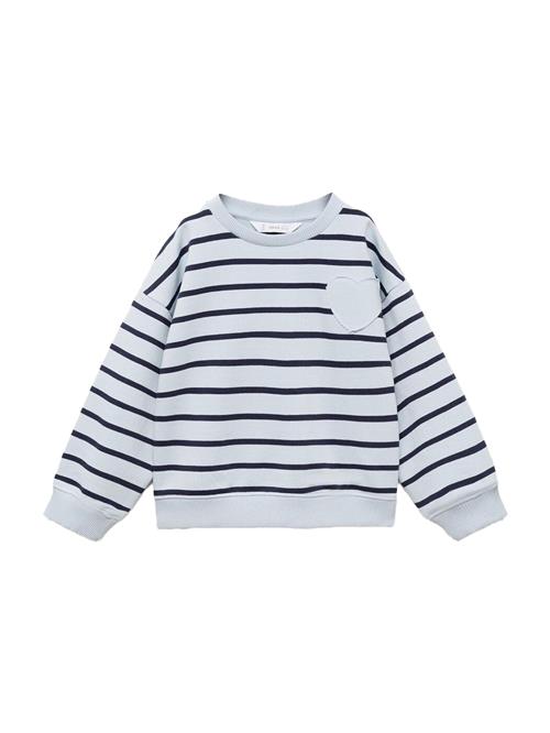MANGO KIDS Sweatshirt 'HEART'  marin / lyseblå