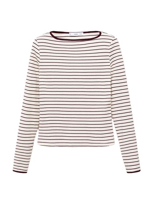 MANGO Shirts 'PORTA'  bordeaux / hvid