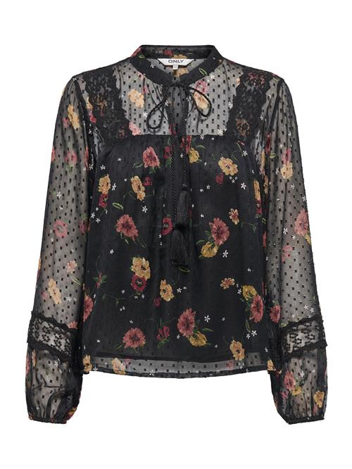 ONLY Bluse 'ONLTESSA ELIZA'  lysebrun / grøn / gammelrosa / sort