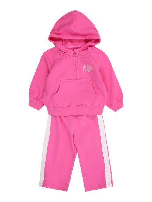 GAP Joggingdragt  pink / sølv / hvid