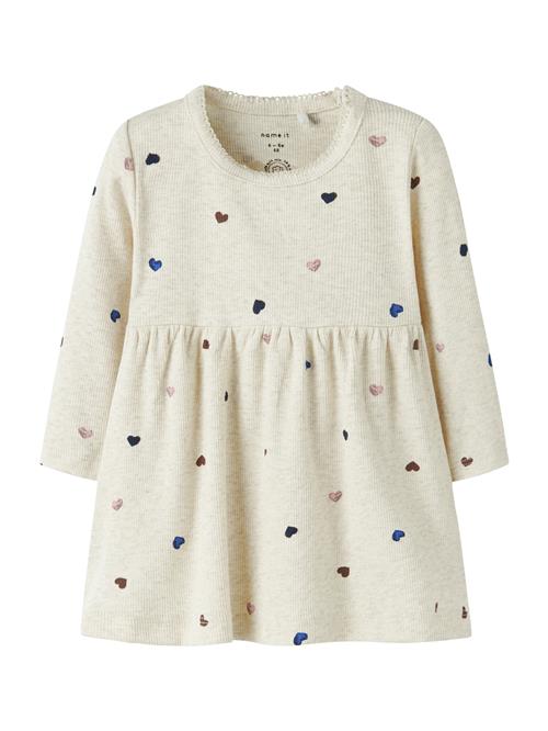 NAME IT Kjole 'NBFNUTTI'  creme / navy / mørkeblå / brun