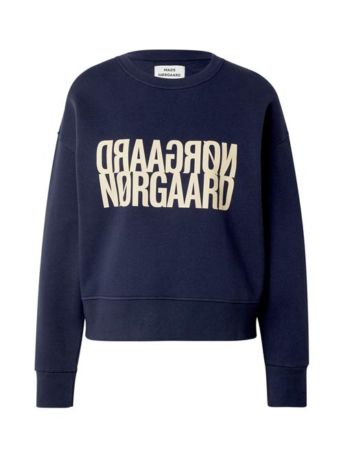 MADS NORGAARD COPENHAGEN Sweatshirt 'Tilvina'  mørkeblå / lysegul