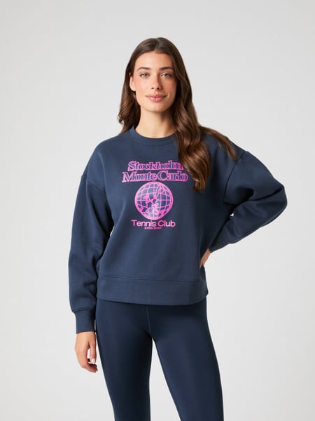 Björn Borg Borg Boyfriend Sweatshirt Marineblå, XXL
