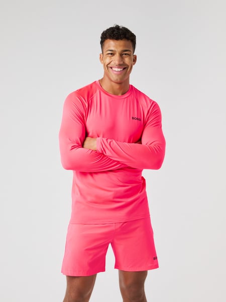 Björn Borg Borg Performance Long Sleeve Brushed T-shirt Pink, S