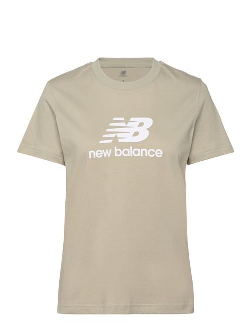 Sport Essentials Jersey Logo T-Shirt New Balance Beige