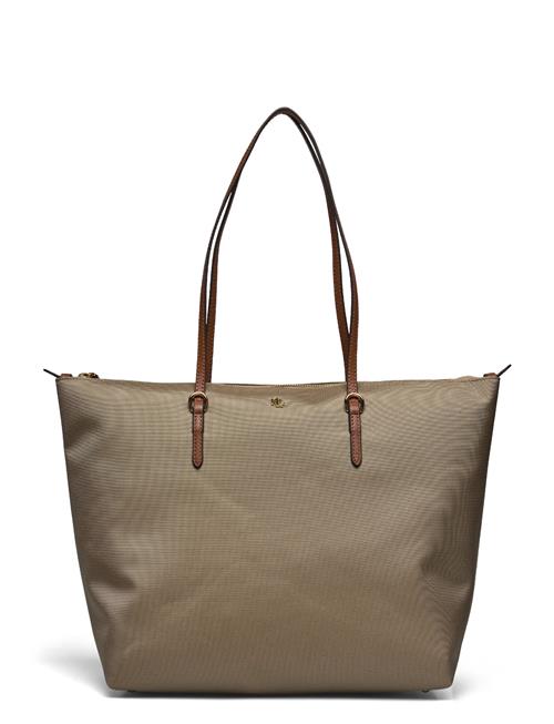 Nylon Large Keaton Tote Bag Lauren Ralph Lauren Beige